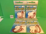 Gamakatsu Red Offset Shank Worm Ewg Hooks Size 1/0, #58311, 24 Total (new). Fixed Price $14.99.