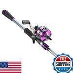 Sougayilang Spincast Fishing Rod Reel Combo 5.5FT 2 Pieces Medium Heavy Pole. Fixed Price $78.12.