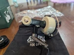 Abu Garcia Cardinal 33 Vintage Spinning Reel W/ Box Pouch Spare Spool Paperwork. Fixed Price $450.00.