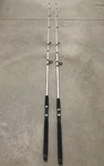 2 Shakespeare Tiger Spinning Rods 7 Fresh/saltwater Catfish Med U (v)f. Fixed Price $42.00.