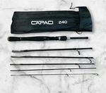 Capaci 240 Fishing Pole, New With Carrying Bag. Fixed Price $20.00.