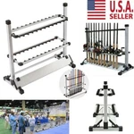 24 Rod Fishing Pole Holder Aluminum Alloy Stand Rack Storage Portable Tool. Fixed Price $37.79.