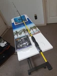 Spinning Fishing Rod Lew's 5'6" Light 2-8LB And Reel Laser Lite Speed. Fixed Price $56.00.