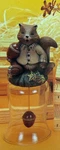 Vintage Dona's Ceramic Mold #D-1107 Autumn Squirrel Votive. Fixed Price $45.00.