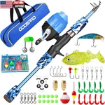 Kids Fishing Pole Pink, Portable Telescopic Rod And Reel Combo Kit - Wit. Fixed Price $44.36.