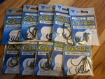 Gamakatsu 208413 Size 3/0 Octopus Circle Fishing Hooks Qty 6 X 10 Packs. Fixed Price $45.00.