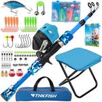 Kids Fishing Pole Set, Telescopic Rod Reel Combo Starter Kit Wit.... Fixed Price $53.69.