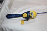 Vintage Shakespeare Batman Fishing Pole Rod & Reel Super Rare Yellow And Blue. Fixed Price $19.99.