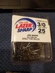 25 Eagle Claw Lazer Sharp 3/0 L786BPUH 60 Degree Swimbait Jig Hook Great 4 Molds. Fixed Price $5.99.