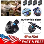 4 Pcs Led Electronic Light Fishing Bite Sound Alarm Alert Bell Clip Rod. Fixed Price $15.96.