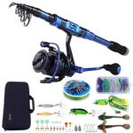 Sougayilang Fishing Rod And Reel Set Carbon Fiber Telescopic 12+1.... Fixed Price $104.63.