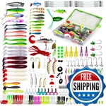 Oystern 232PCS Fishing Kit - Tackle Lures Spinner Baits Bass Trout. Fixed Price $45.85.