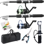 Fishing Rod, 2PCS Telescopic And Reel Combo With Pliers A.... Fixed Price $89.02.