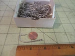 100 Size 4/0 Mustad 34082 O'shaughnessy Forged Large Ring Nickel Plated Hooks. Fixed Price $21.99.