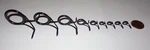 New Set 9 Fuji Black Aluminum Oxide Bsvog Spinning Fishing Rod Guides #2 (40-8). Fixed Price $17.50.