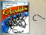 Gamakatsu Octopus Circle Fishing Hooks Value Pack Size 208410-25 Of. Fixed Price $11.99.