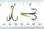 50 Vmc 9617BZ Bronze O'shaughnessy Treble Fishing Hooks Size 3. Fixed Price $13.99.