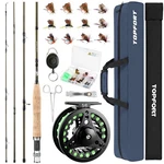 Topfort Fly Fishing Rod And Reel Combo Starter Kit, 4 Piece Lightweight Ultra.... Fixed Price $103.81.