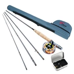 8 Fans Fly Fishing Rod And Reel Combos With 4-SECTIONS Portable C.... Fixed Price $244.08.
