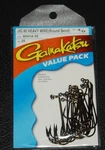 Pack Gamakatsu 60414-25 Ns Black 90 Degree Heavy Wire Jig Hooks Size 4/0. Fixed Price $16.99.