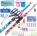 Kids Fishing Pole, Portable Telescopic 1.5 Meters, Blue+pink. Fixed Price $79.37.