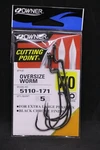 Owner Black Chrome Oversize Worm Hooks 5110-171 7/0 Pack Bass. Fixed Price $6.49.