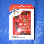 Eagle Claw Aberdeen Hooks Assorted Sizes 1-8 211CT Black/gold ABERHASST1. Fixed Price $10.50.