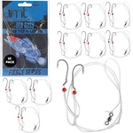 Umt - 10 Pack Hi/lo Sea Bass Rigs Mustad 3/0 Bait Hooks, 60LB Line, 80LB Swivel. Fixed Price $28.95.