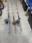 Heavy Duty Saltwater Fishing Rods & Conventional Reels Boat / Offshore. Fixed Price $450.00.