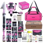 Goture Pink Fishing Rod 8FT/2.4M, Pole - Duffle Bag (w/ Bottle Opener). Fixed Price $147.49.