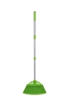 Three-section Telescopic Aluminum Alloy Rod Long-handled Broom Green. Fixed Price $29.98.