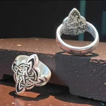 Knot Ring 13 Witches Runes Inside 925 Sterling Silver Wicca Protection 10G. Fixed Price $149.99.