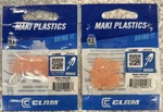 2 Packs Clam Maki Ice Fishing Plastics Draggi Pink Glow. Fixed Price $13.99.