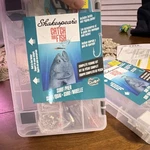 Shakespeare Catch More Fish Tackle Box Clear Plastic Hard Case Saltwater 7 Pock. Fixed Price $13.06.