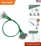 High Strength Freshwater & Saltwater Fishing Wire Leaders - 20PCS Snap Rigs. Fixed Price $23.38.
