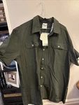 Lil Donkey Andy Green Fishing Shirt Short Sleeve Pockets Quick Dry Spf 50+ Nwt. Fixed Price $10.00.