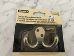 Stanley Double Prong Robe Hook Chrome Plated. Fixed Price $7.00.