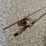 Vtg True Temper 63T 63L Uni-spin Hologlas Rod Spincast Combo Reel Fishingusa. Fixed Price $74.95.