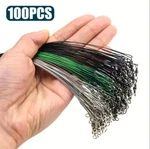 100PCS Trace Wire Stainless Steel Fishing Line With Snap & Swivel. Fixed Price $9.99.