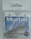 Mustad 92611NI-2/0-8 Beak Hook Size 8CT. Fixed Price $6.70.