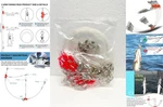24PCS Fishing Leaders Saltwater Tackle Surf Rigs With Swivel Snaps Arm. Fixed Price $18.99.