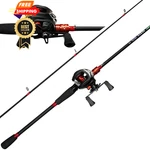 Kilitn Fishing Rod And Reel Combo, Baitcasting Large, Black. Fixed Price $64.98.