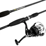 Black Open Face Bait Cast Spinning 2 Pc Long Rod And Reel Combo 78 Inches. Fixed Price $34.99.