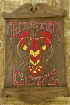Vintage Hand Painted Lobster Cove Wood Sign Nautical Coastal Wall Art. Fixed Price $35.00.