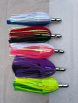Large 9 Inch Offshore Fishing Lures Islander Iland Style Trolling Skirts Flash. Fixed Price $12.99.