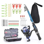 Leo Light Weight Kids Fishing Pole Telescopic Rod And Reel Combos Wit.... Fixed Price $31.15.