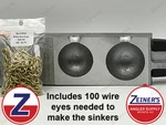 3188 New Do It Cannon Ball Sinker Mold W/#2 Brass Wire Eyes - 12 & 16 Oz Sizes. Fixed Price $58.62.