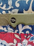 5 704 Tactical Knives Damascus Steel Blades New Without Box.. Fixed Price $40.00.
