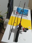 Baitcasting Fishing Rod Shakespeare Lady 5'6" Med 6-12LB And Reel Ez. Fixed Price $42.00.