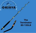 Okiaya "the Terminator 80-130LB Bent Butt Saltwater Roller Rod 5'6". Fixed Price $119.99.